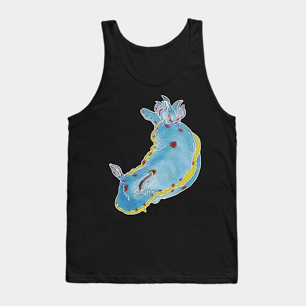 Halftone Nudibranch Pop Tank Top by yodelbat